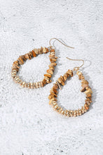 Natural Stone Teardrop Earrings