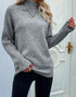 Universal Mock Neck Sweater in Grey (REG)