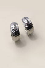 The Hammered Hoop Earrings