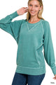 Lounge Around Pullover Top in Teal (REG)