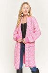 Pink Chevron Cardigan (REG)