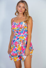 The Sleeveless Floral Print Woven Romper