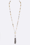 The Beaded Tassel Necklace