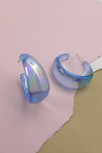 Iridescent Hoop Earrings