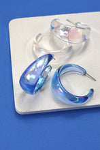 Iridescent Hoop Earrings