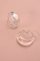 Iridescent Hoop Earrings