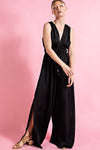 Black Sleeveless Jumpsuit