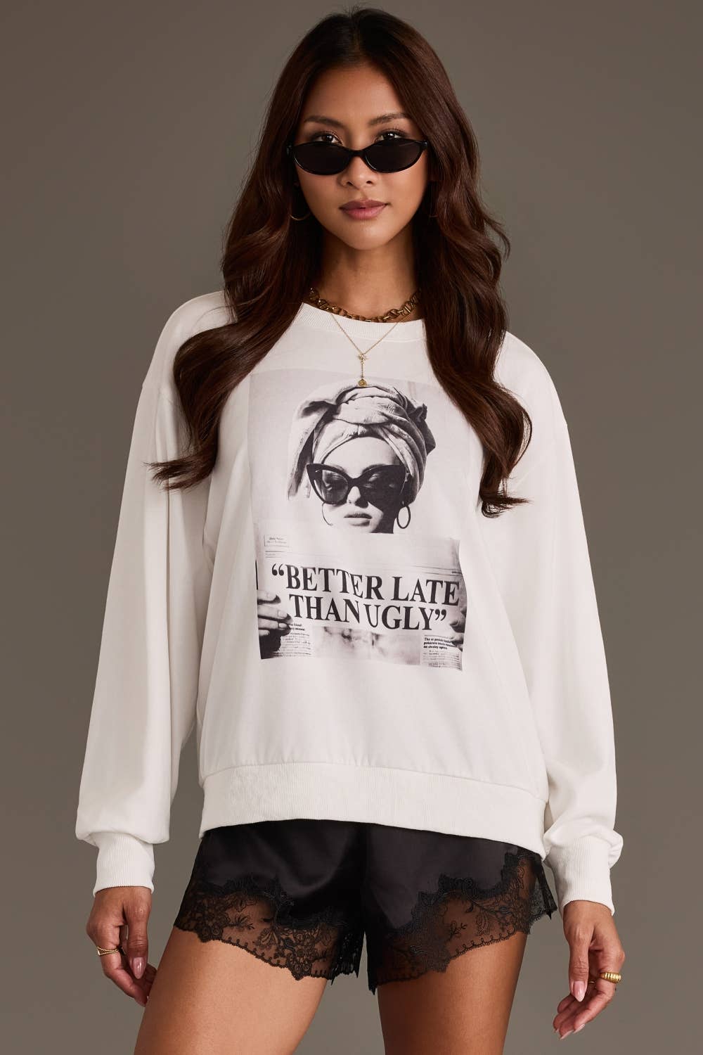 Better Late Than Ugly Sweatshirt (REG)