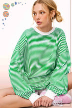 Apple Green Striped Top (REG)