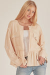 The Long Sleeve Peplum Jacket