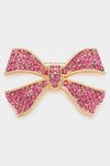 Rhinestone Bow Brooch