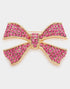 Rhinestone Bow Brooch