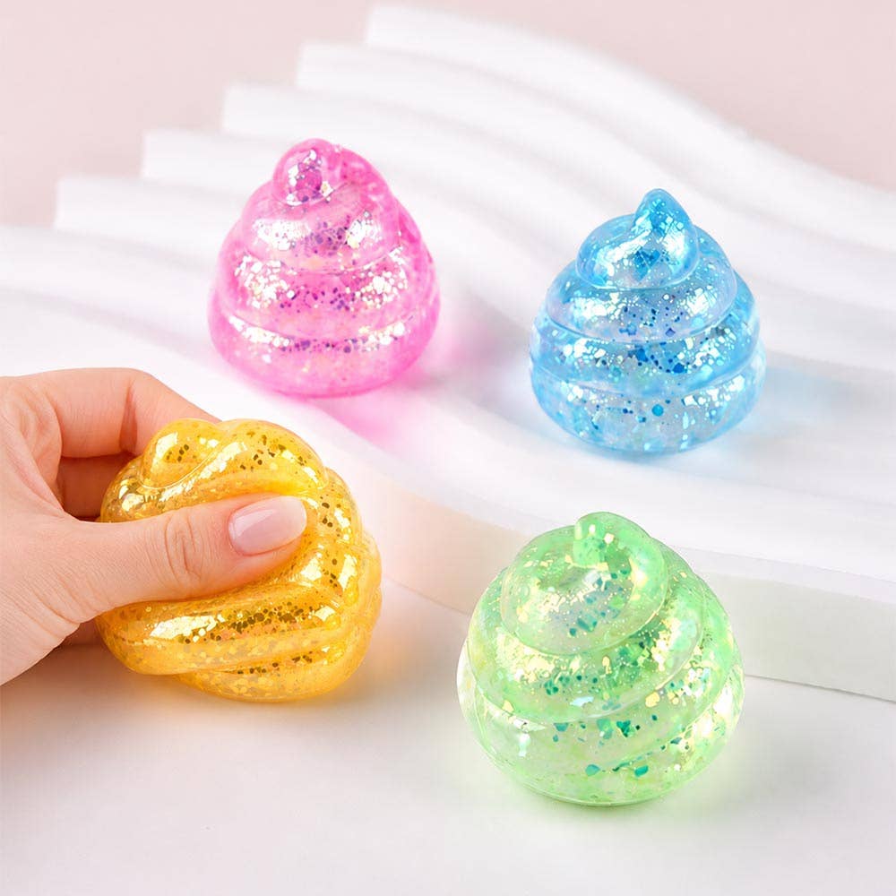 Glitter Swirl Squishy Stress Toy