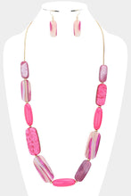The Patterned Resin Bead Necklace