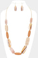 The Patterned Resin Bead Necklace