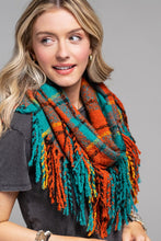 The Classic Plaid Infinity Scarf With Tassels