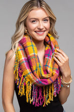 The Classic Plaid Infinity Scarf With Tassels