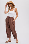 Effortless Harem Pants in Mocha (REG)