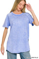 Side Slit Terry Tee in Cornflower (REG/PLUS)