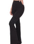 High Waisted Flare Yoga Pants in Black (REG/PLUS)