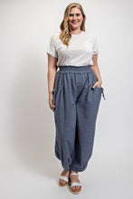 The Slate Blue Voluminous Relaxed Fit Pants