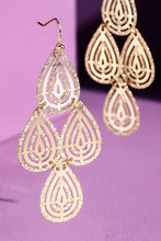 The Brass Layered Teardrop Earrings