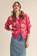 Fuchsia Coral Cardigan