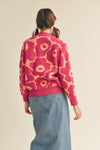 Fuchsia Coral Cardigan