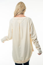 Cream Colored Long Sleeve Top