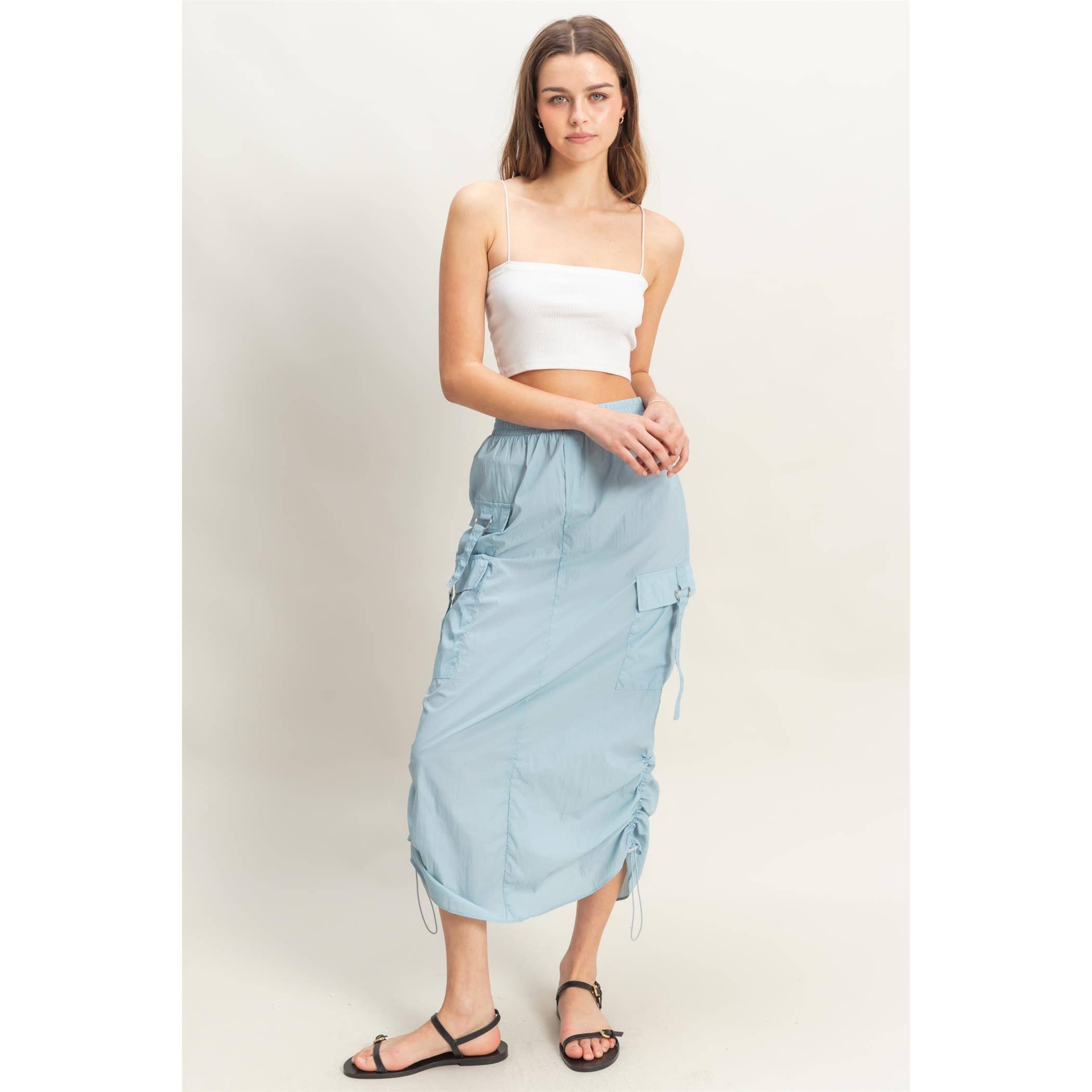 Parachute Cargo Midi Skirt (REG)