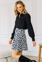 Leopard Flare Mini Skirt (REG)