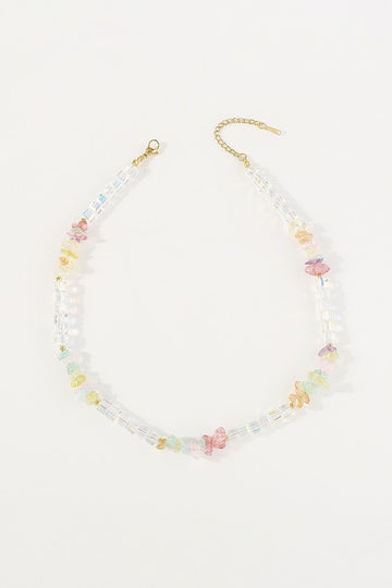 Aurora's Beaded Stone Necklace