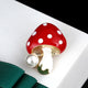 Mushroom and Pearl Brooch