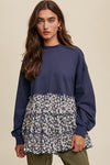 The Tiered Floral Crew Neck Top
