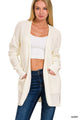 Open Waffle Cardigan in Ivory (REG/PLUS)