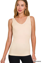 2 Way Tank Top in Sand Beige (REG)