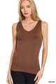 2 Way Tank Top in Brown (REG)