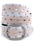 Vintage Studded Belt in White