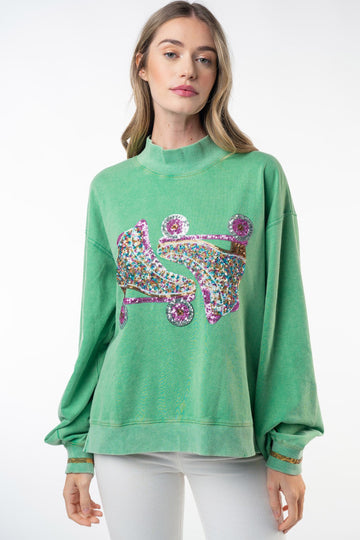 The Sequin Roller Skate Top