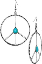 Aztec Turquoise Peace Earrings