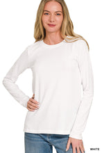 Simple Long Sleeve Top in White (REG)