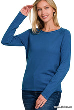 Simple Viscose Sweater in Classic Blue (REG)
