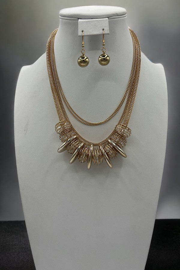 Layered Disc Necklace