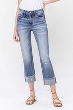 High Rise Cuffed Straight Jeans (LOVERET)