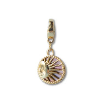 Circle Sun and Moon Charm