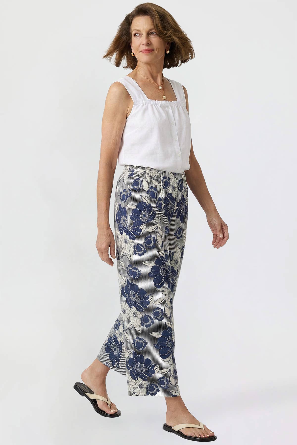 YMI Floral Pull On Pants (REG)