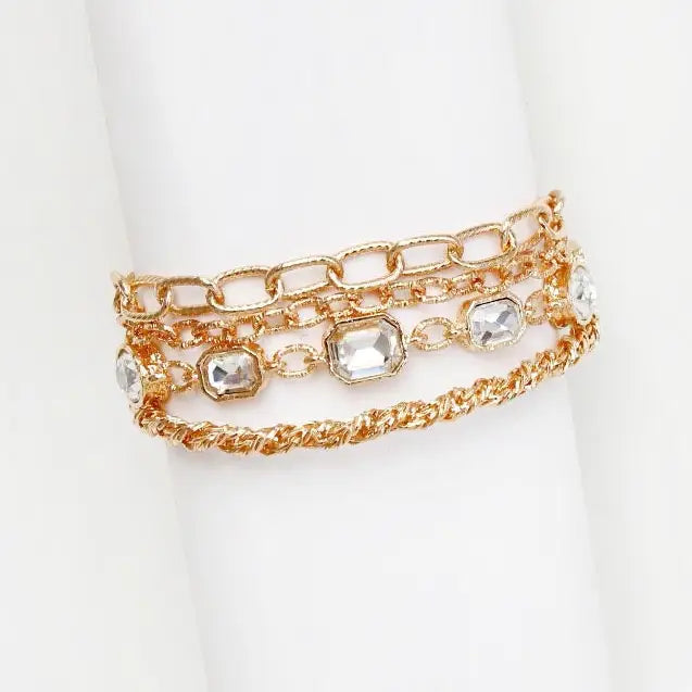 Glam Gold Bracelet Set