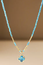 Beaded Clover Charm Necklace