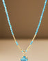 Beaded Clover Charm Necklace