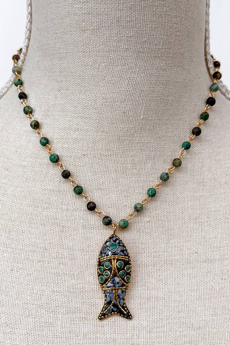 Short Anju Fish Necklace